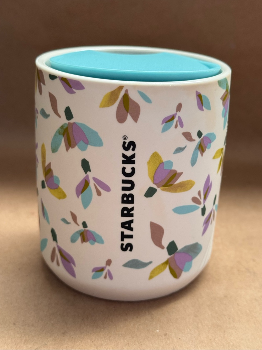 Starbucks 2023 Snowdrop Spring Soft Touch Ceramic Double Walled Travel Mug. 8 oz